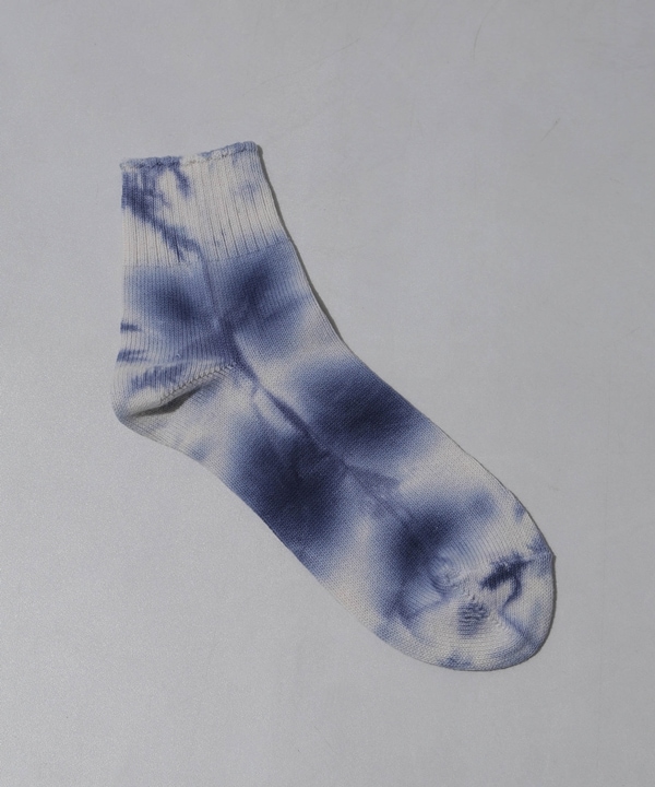 CAMO TIE-DYED ANKLE SOCKS
