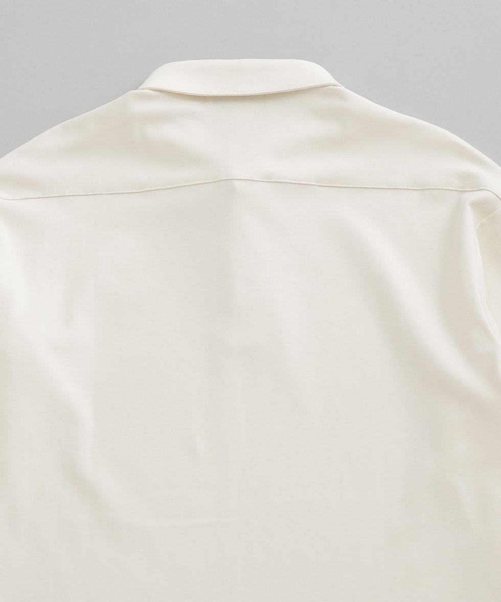 グルメ ジーンズ オーバーサイズ 長袖 ポロシャツ ホワイト GR-T201 F