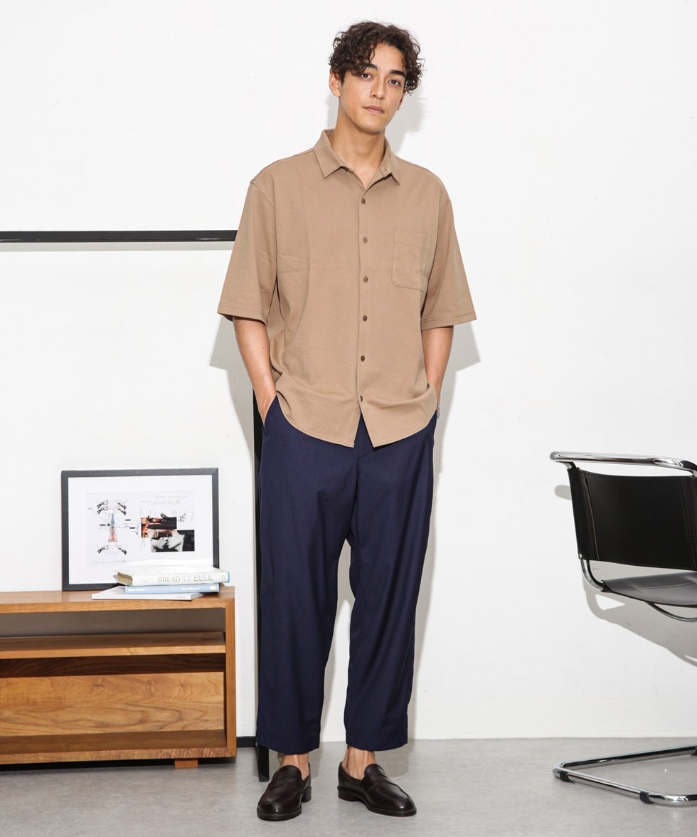 別注 Wide Tapered Pants / ブラック | 6703227087 | ナノ・ユニバース