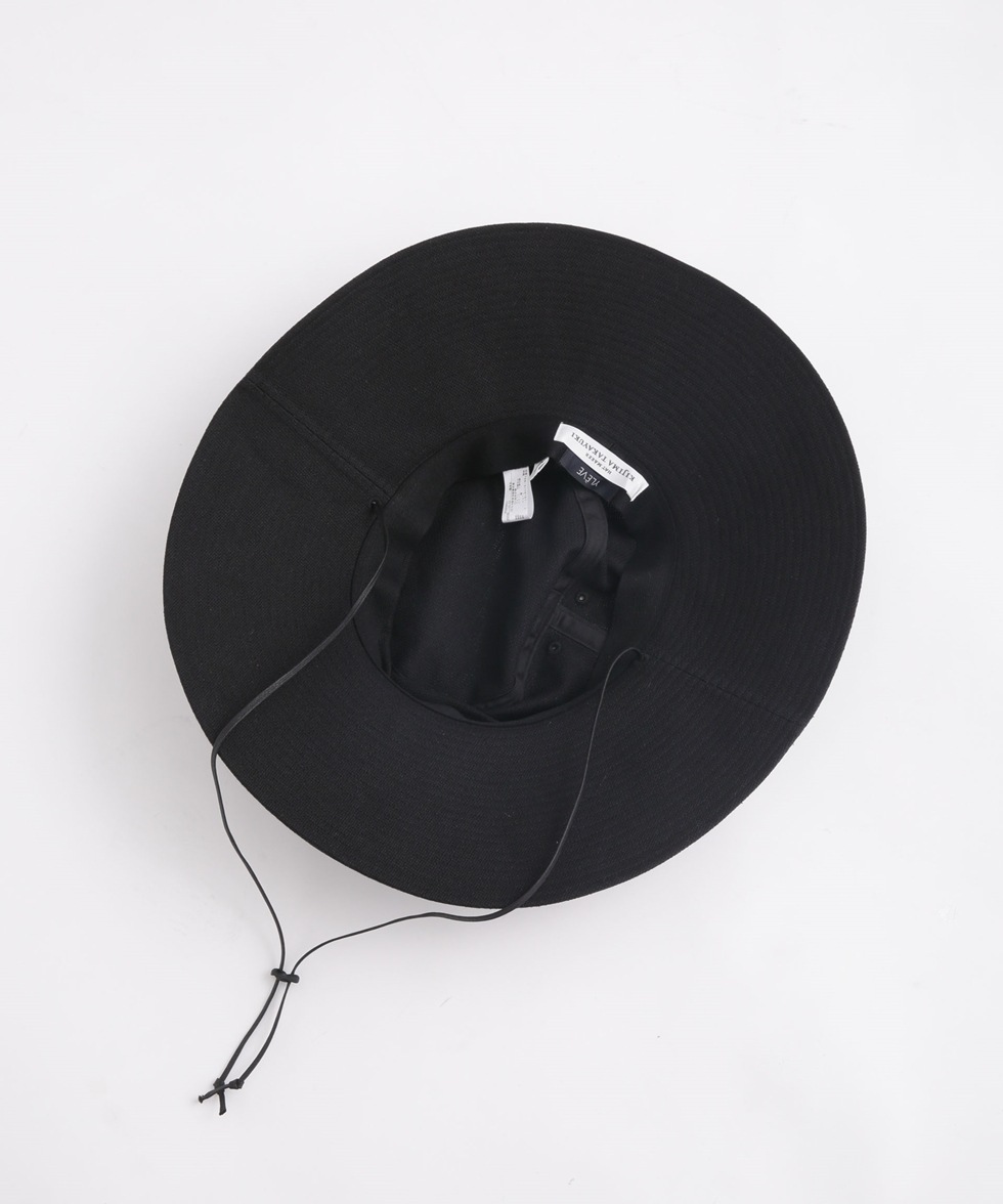 KIJIMA TAKAYUKI/ BRIM HAT / ブラック | 6713139048 | ナノ