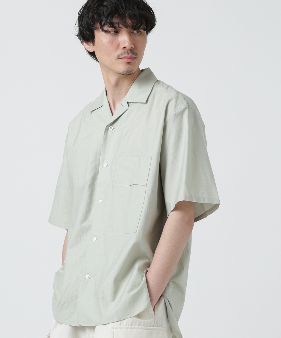 CAMP COLLAR SHIRT C / ブラック | 6703121002 | ナノ・ユニバース公式