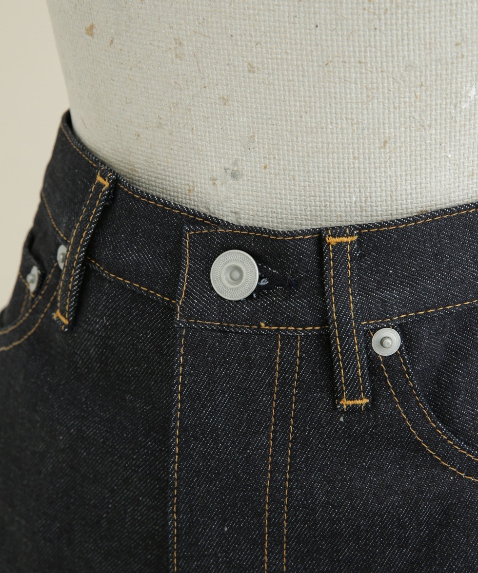 13.5oz DENIM PRESSED 5P RIGID / ホワイト | 6712227135 | ナノ