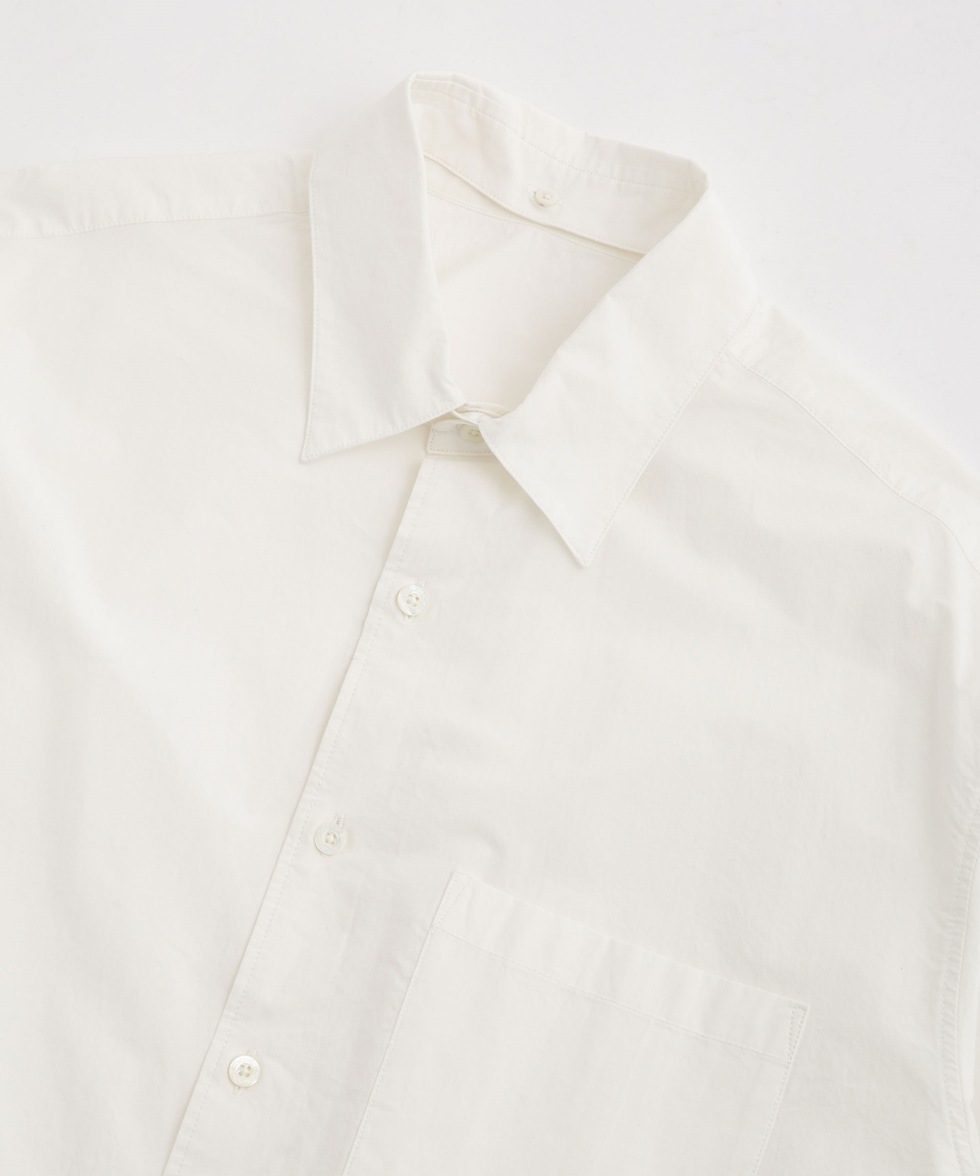 LB.03/｢ESSENTIAL LINE｣デタッチャブルカラーシャツ / オフホワイト