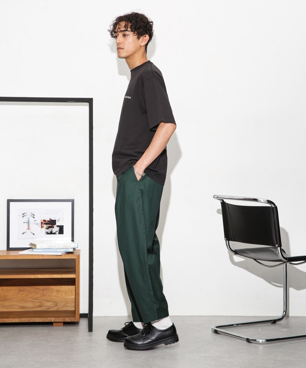 別注 Wide Tapered Pants / ブラック | 6703227087 | ナノ・ユニバース