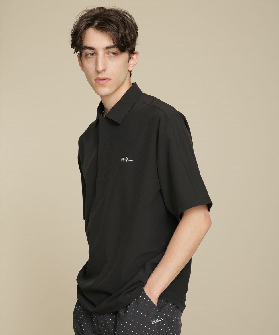半袖ポロシャツ／オーバーサイズ / ブラック | 6412160701 | ナノ 