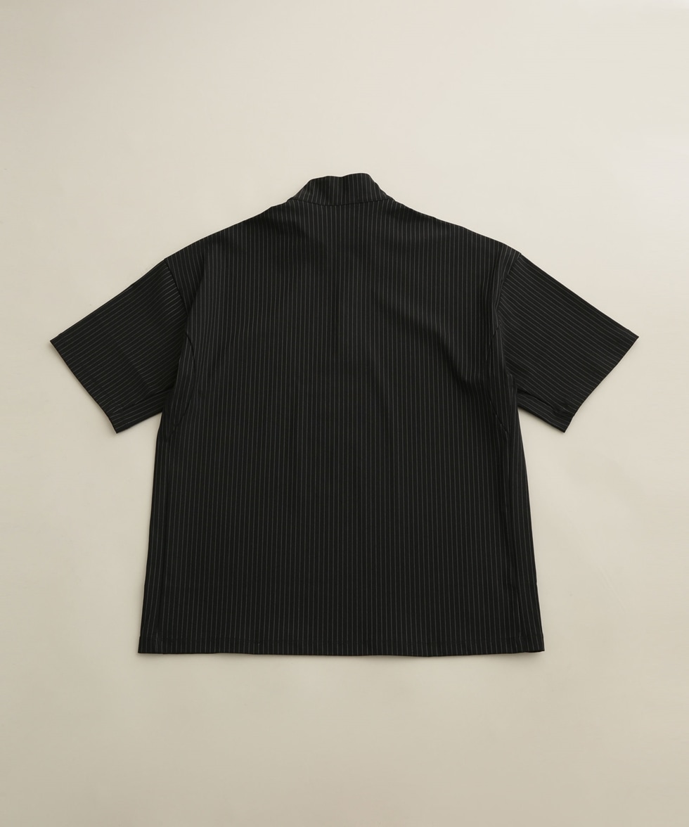 半袖ハーフジップシャツ / ブラック | 6412160704 | ナノ・ユニバース 