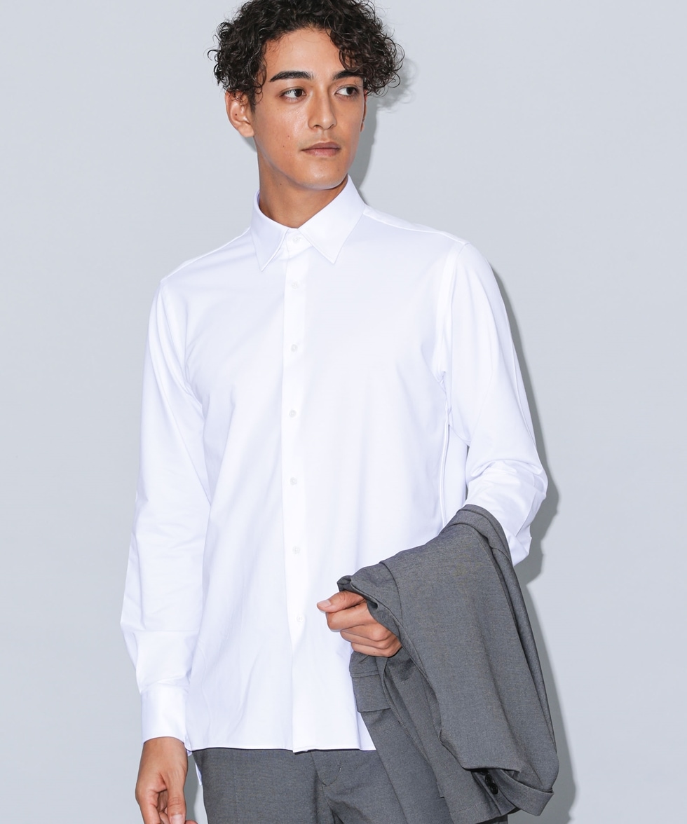 レギュラーカラードレスシャツ / ホワイト | 6683220219 | ナノ