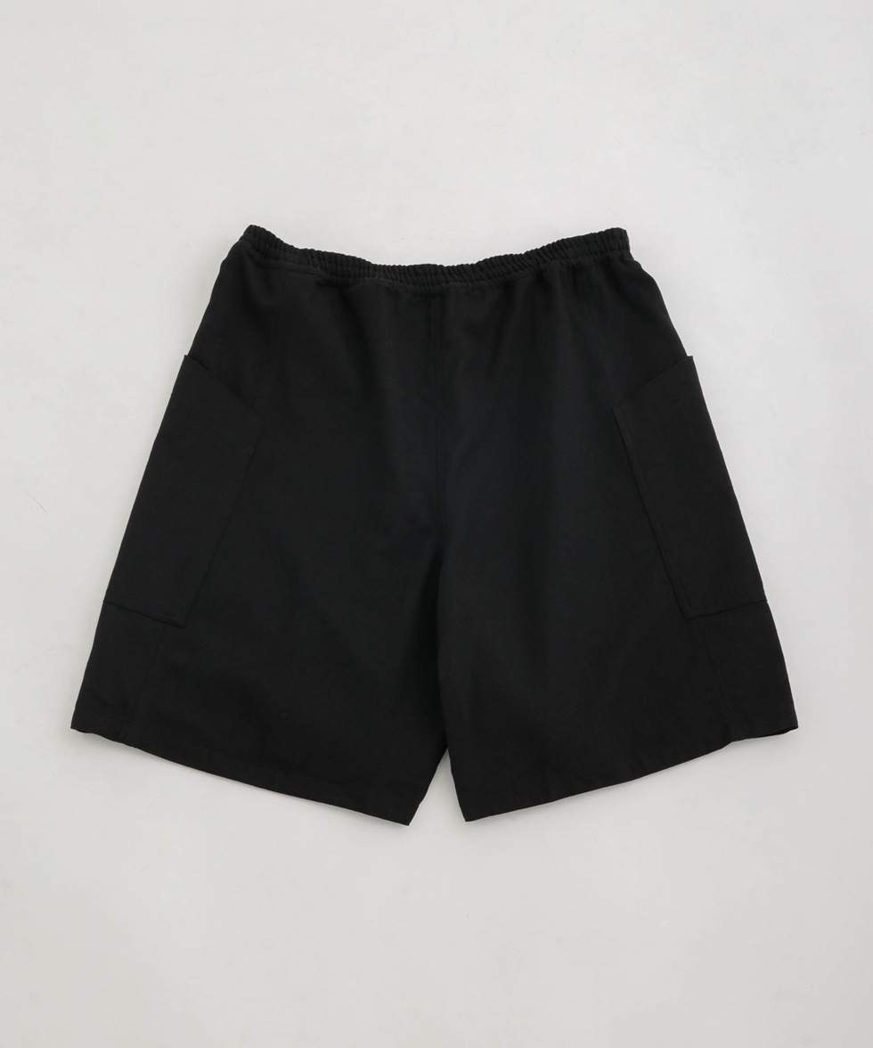 LINEN COTTON MESH SHORTS / ブラック | 6703128039 | ナノ