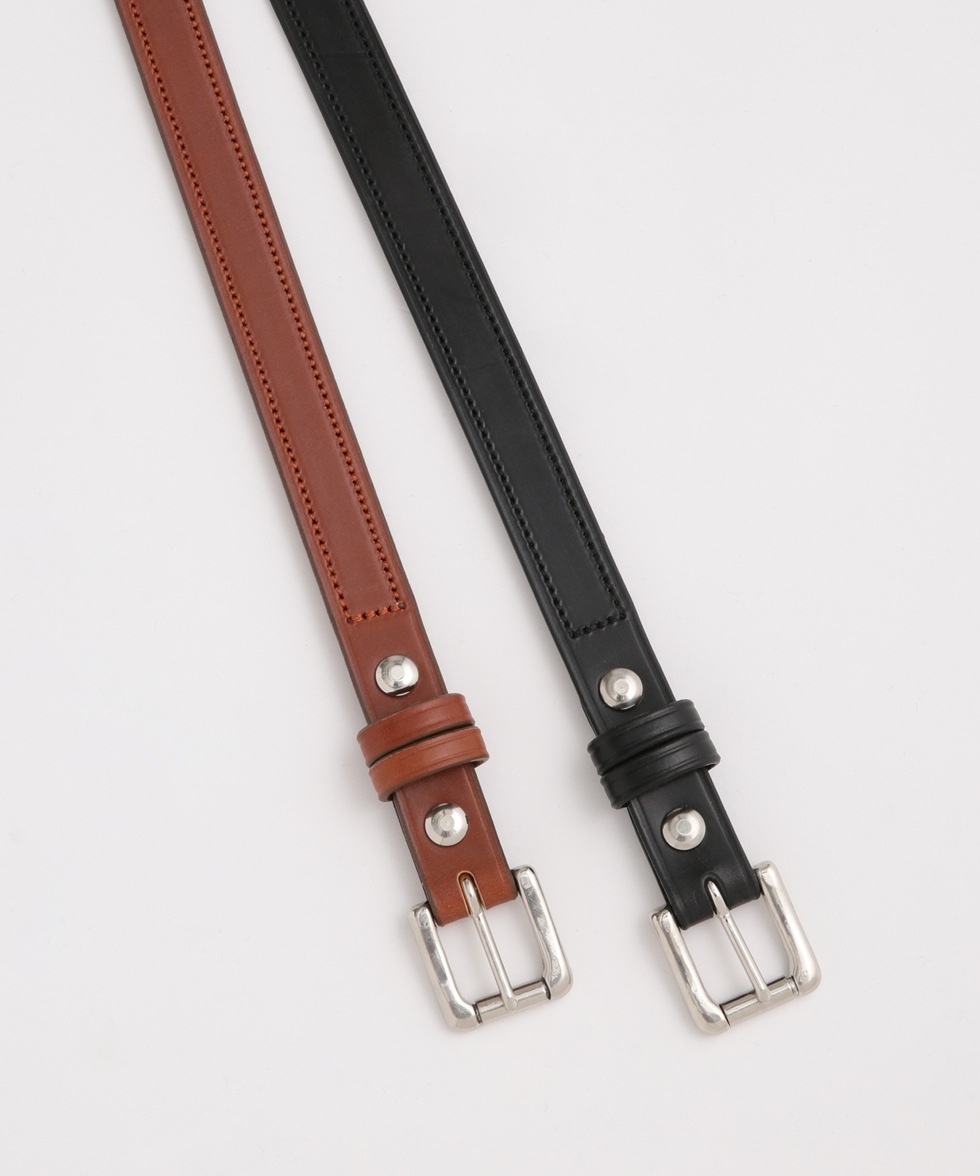 Bridle Leather Number Belt / ブラック | 6703150013 | ナノ 