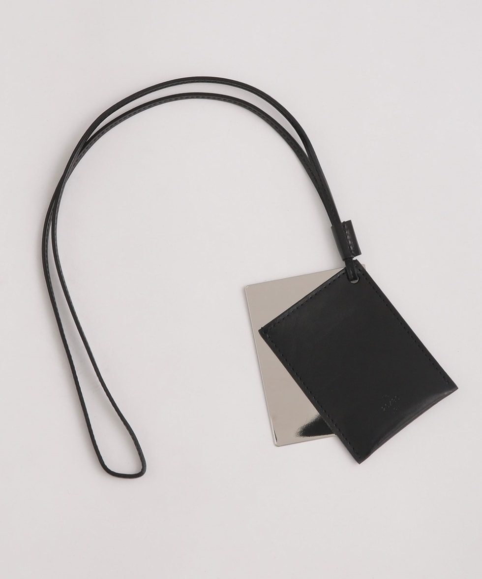 LEATHER NECK CARD CASE / ブラック | 6703152013 | ナノ・ユニバース
