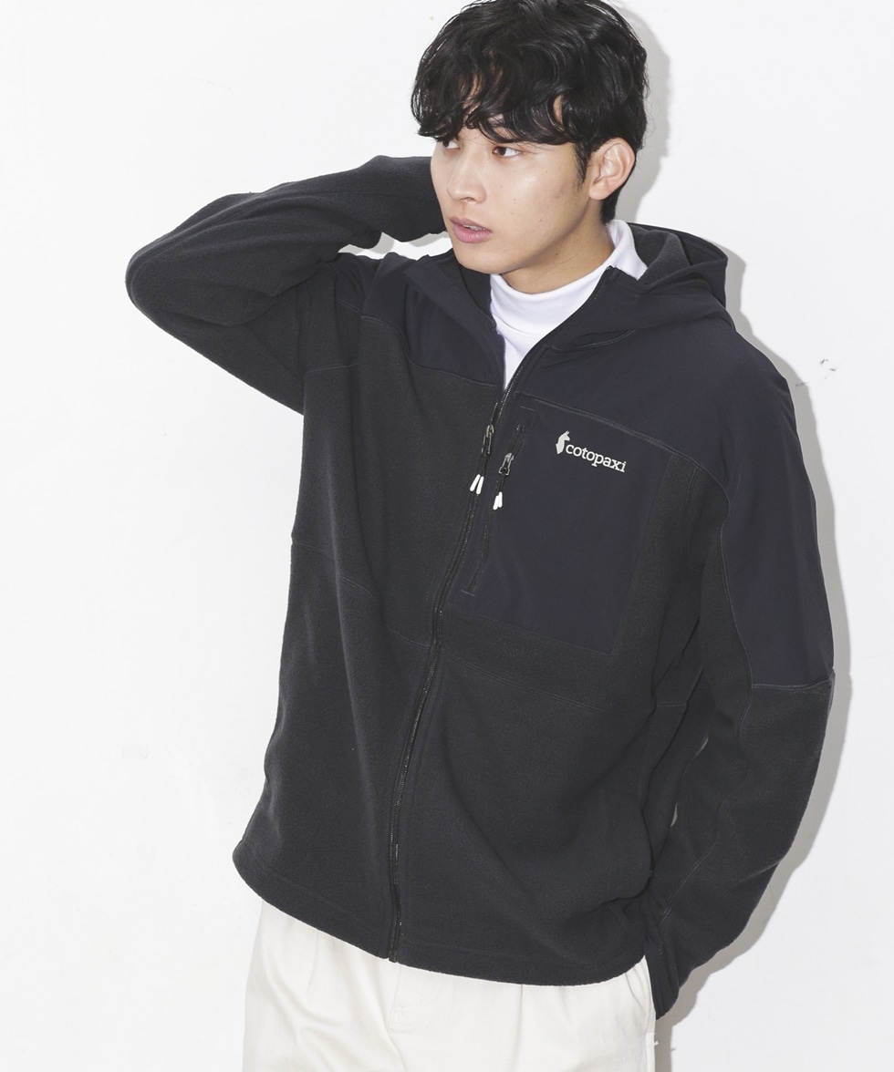 ABRAZO HOODED FLEECE JACKET / ブラック | 6703212035 | ナノ