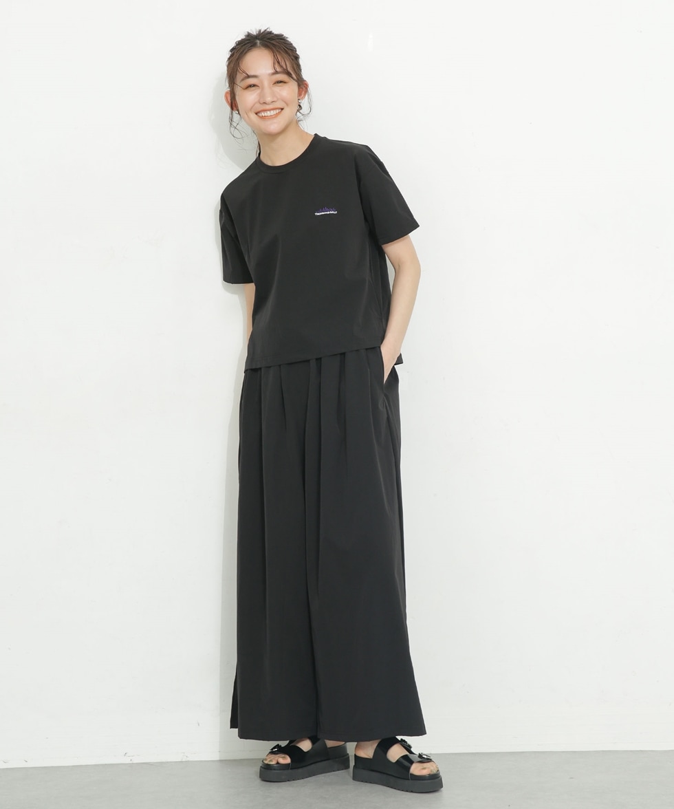 ROOMY FLARE PANTS SET UP / ブラック | 6713129004 | ナノ