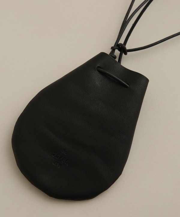 LEATHER GASSAI NECK POUCH