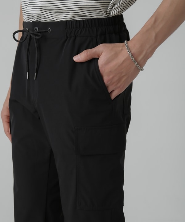 「N trousers」スリムストレッチ カーゴパンツ