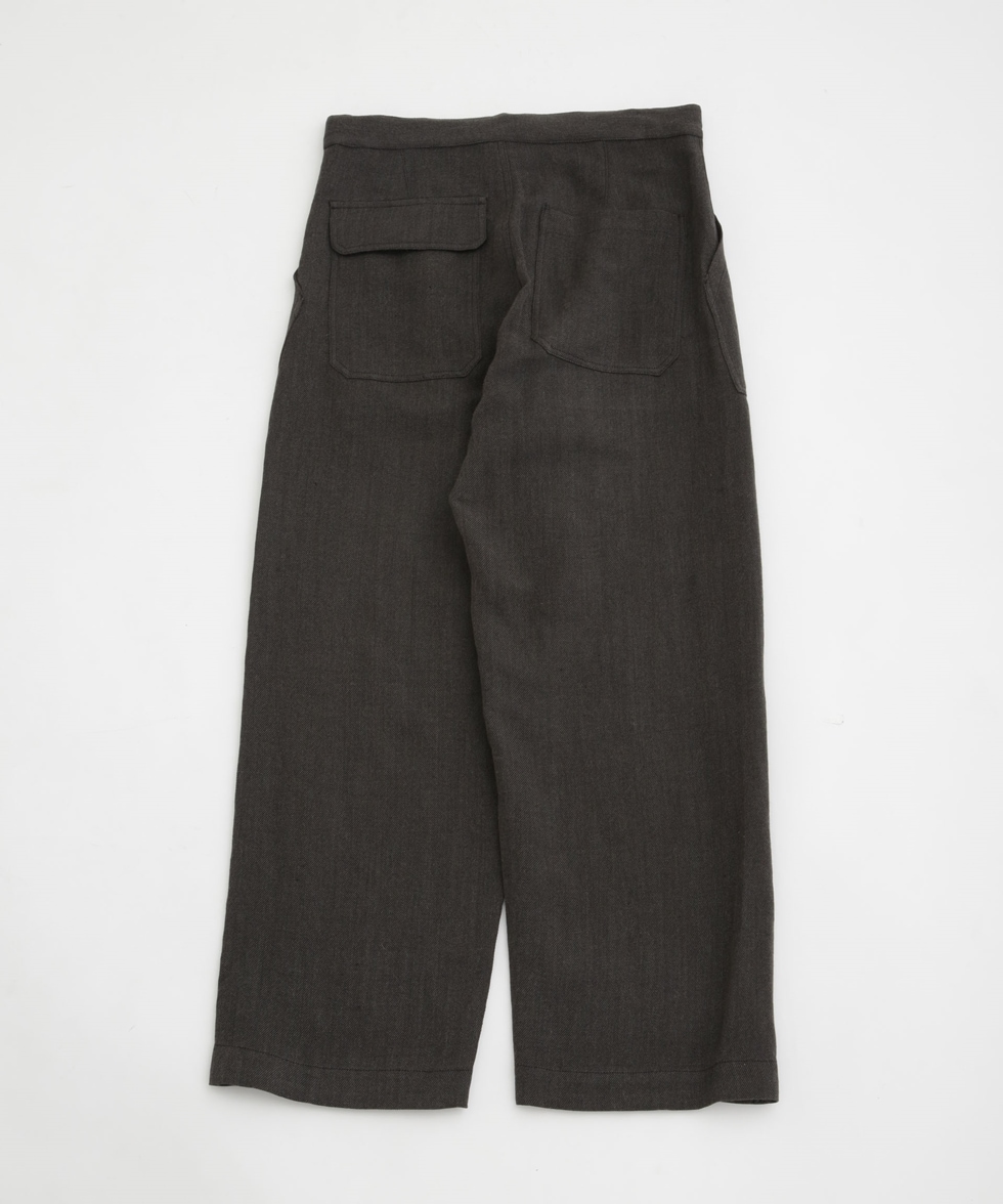 WASHED CHAMBRAY TWILL PANTS