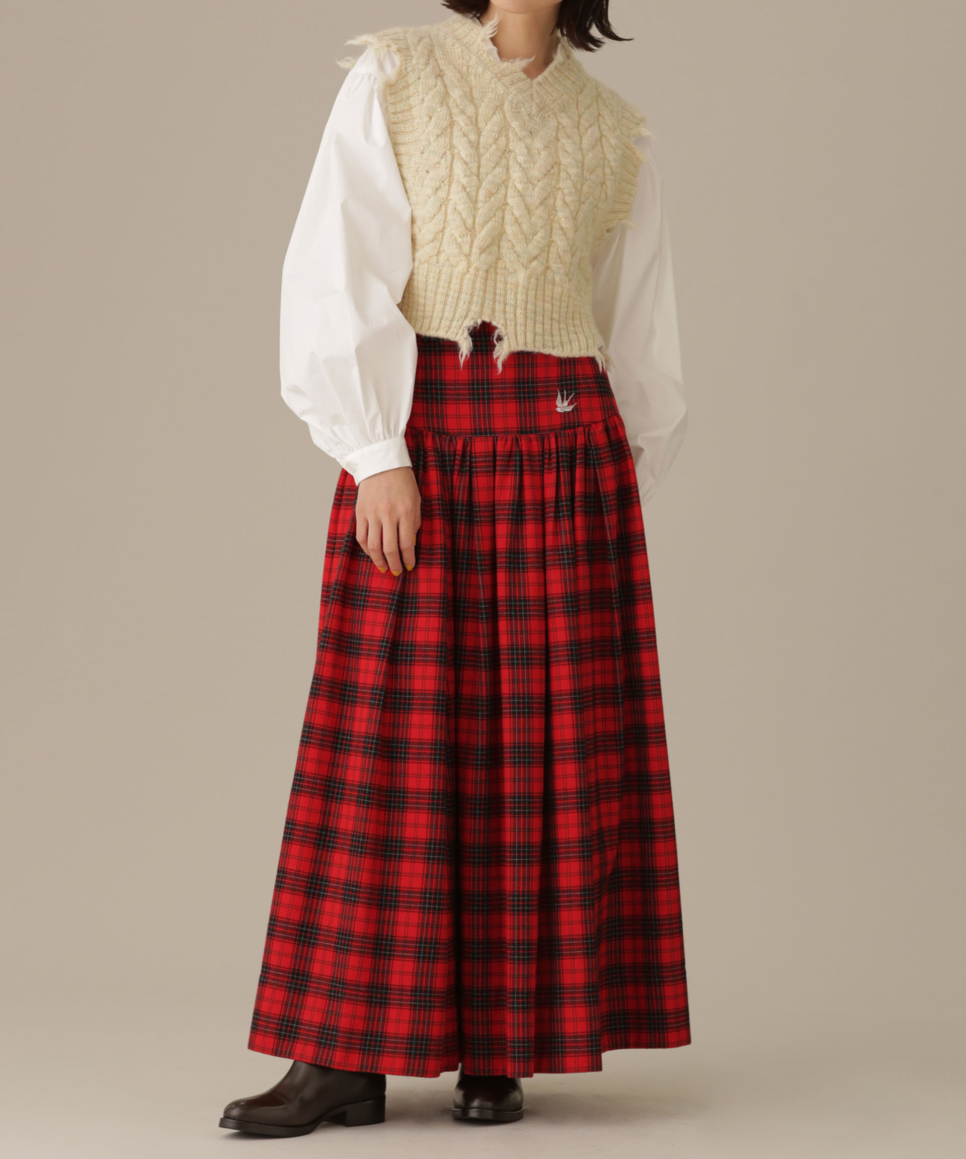Long Gathered Skirt その他画像2