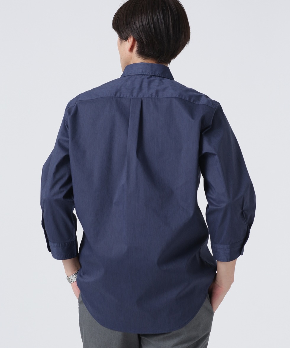 LB.03/｢ICE FLOW LINEN｣カッタウェイシャツ 7分袖 / ホワイト