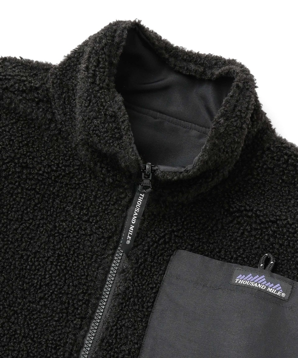 別注 ＴＨＥＲＭＯ ＦＬＥＥＣＥ ＺＩＰ ＪＡＣＫＥＴ / ブラック