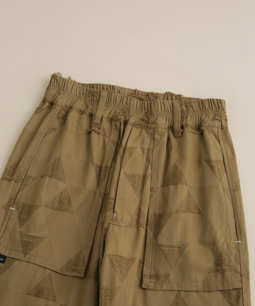 Ｔｒｉａｎｇｌｅ ｊｑ ｌｏｏｓｅ ｔｒｏｕｓｅｒｓ / カーキ