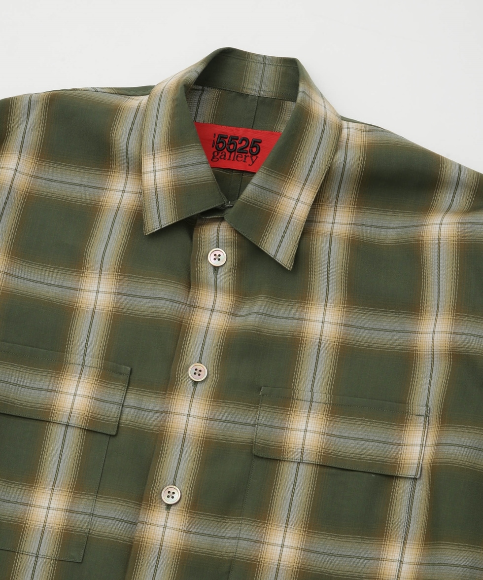 別注 D/POCKET OMBRE CHECK SHIRT / ベージュ | 6703120150 | ナノ