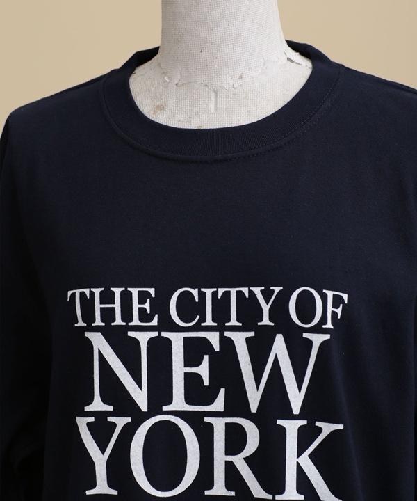 NYC ロゴ ロングTシャツ