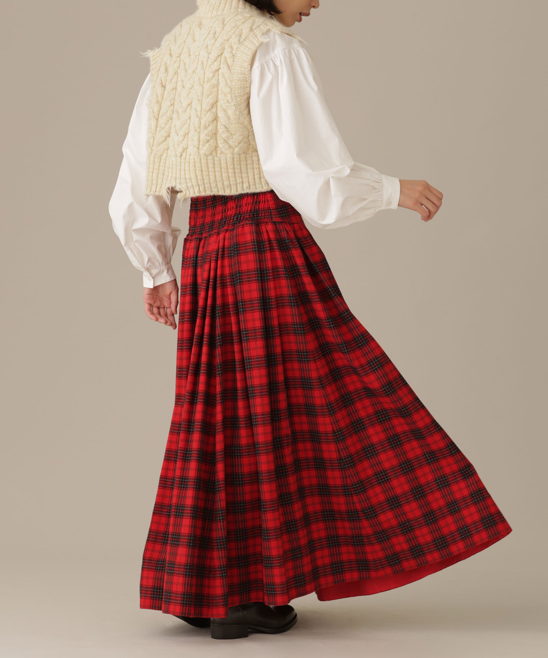 Long Gathered Skirt その他画像3