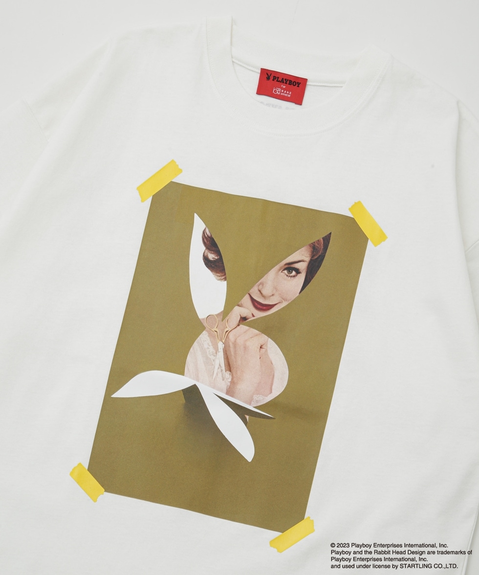 LB.03/「PLAYBOY別注」Lynn Karrol Tシャツ / ホワイト | 6683124240