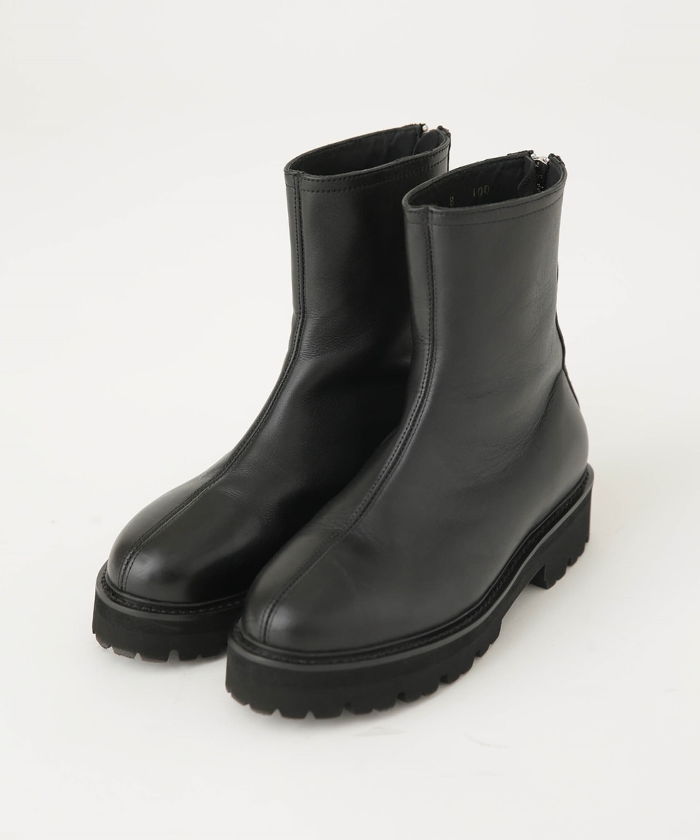 BACK ZIP BOOTS / ブラック | 6713236238 | ナノ・ユニバース公式通販 ...