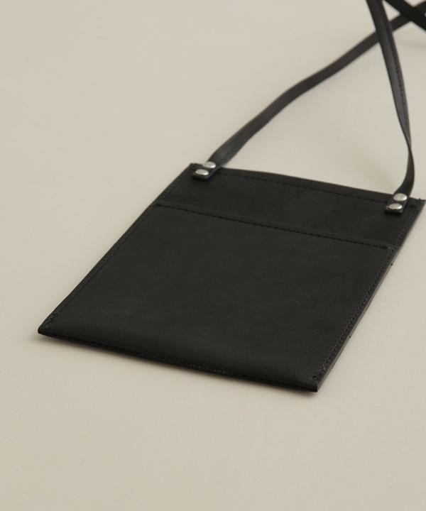 LEATHER NECK POUCH
