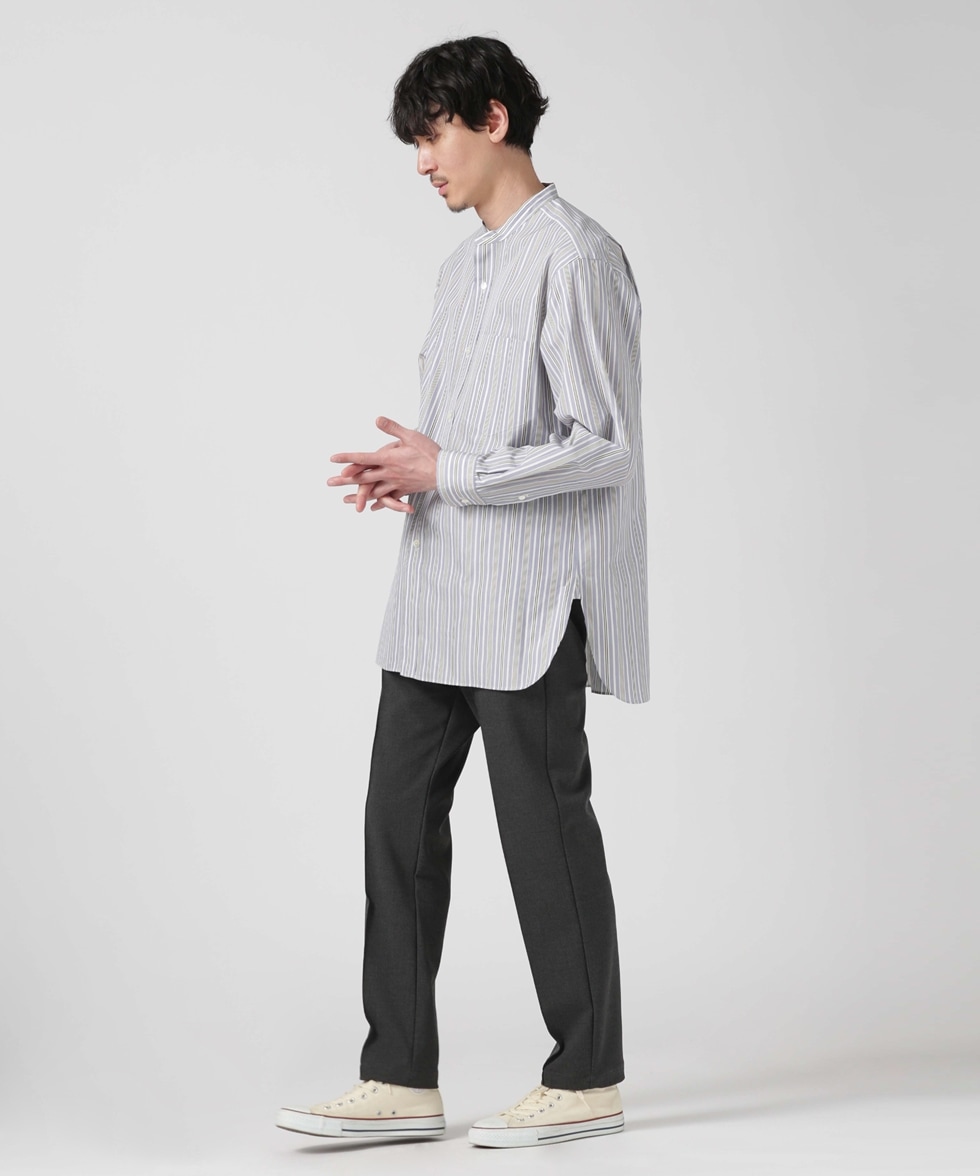 COTTON SILK STRIPE SH / ブルー | 6703120136 | ナノ・ユニバース公式