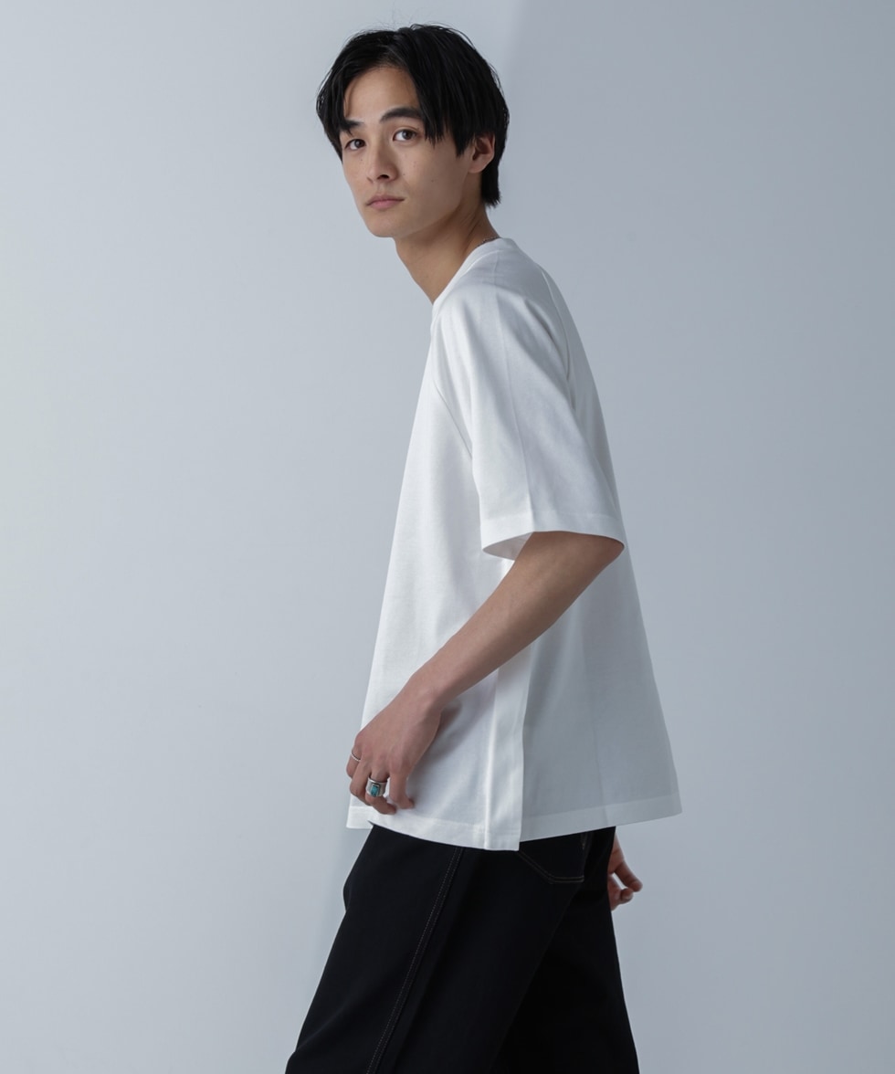 Cotton Jersey Raglan T-Shirt / ブラック | 6704124018 | ナノ 