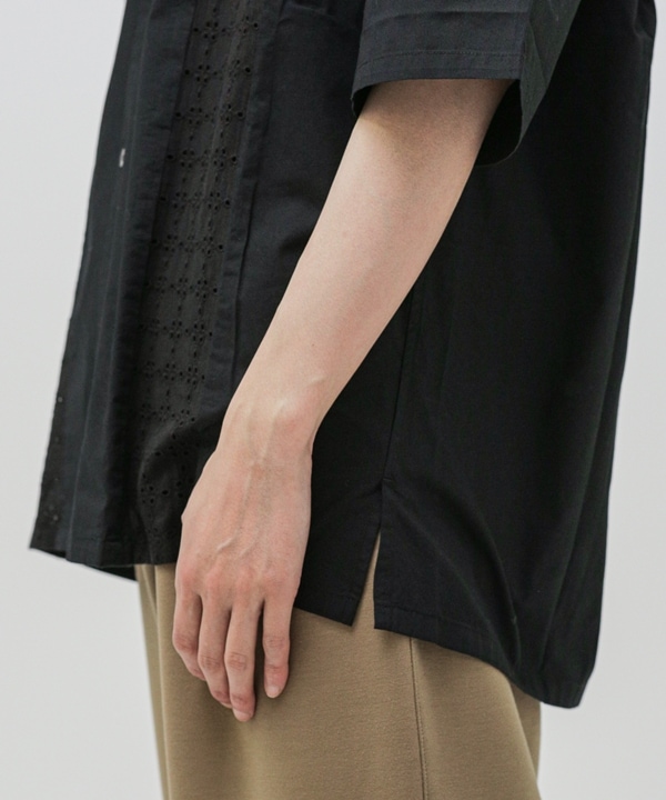 LB.04/ジャガード切り替えシャツ 半袖