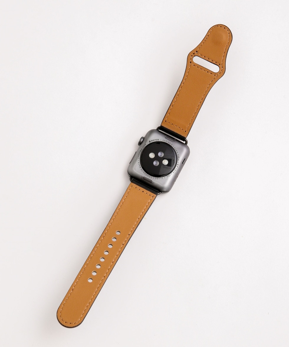 アップルウォッチ バンド レザー 本革 AppleWatch ホワイト m5a - 時計