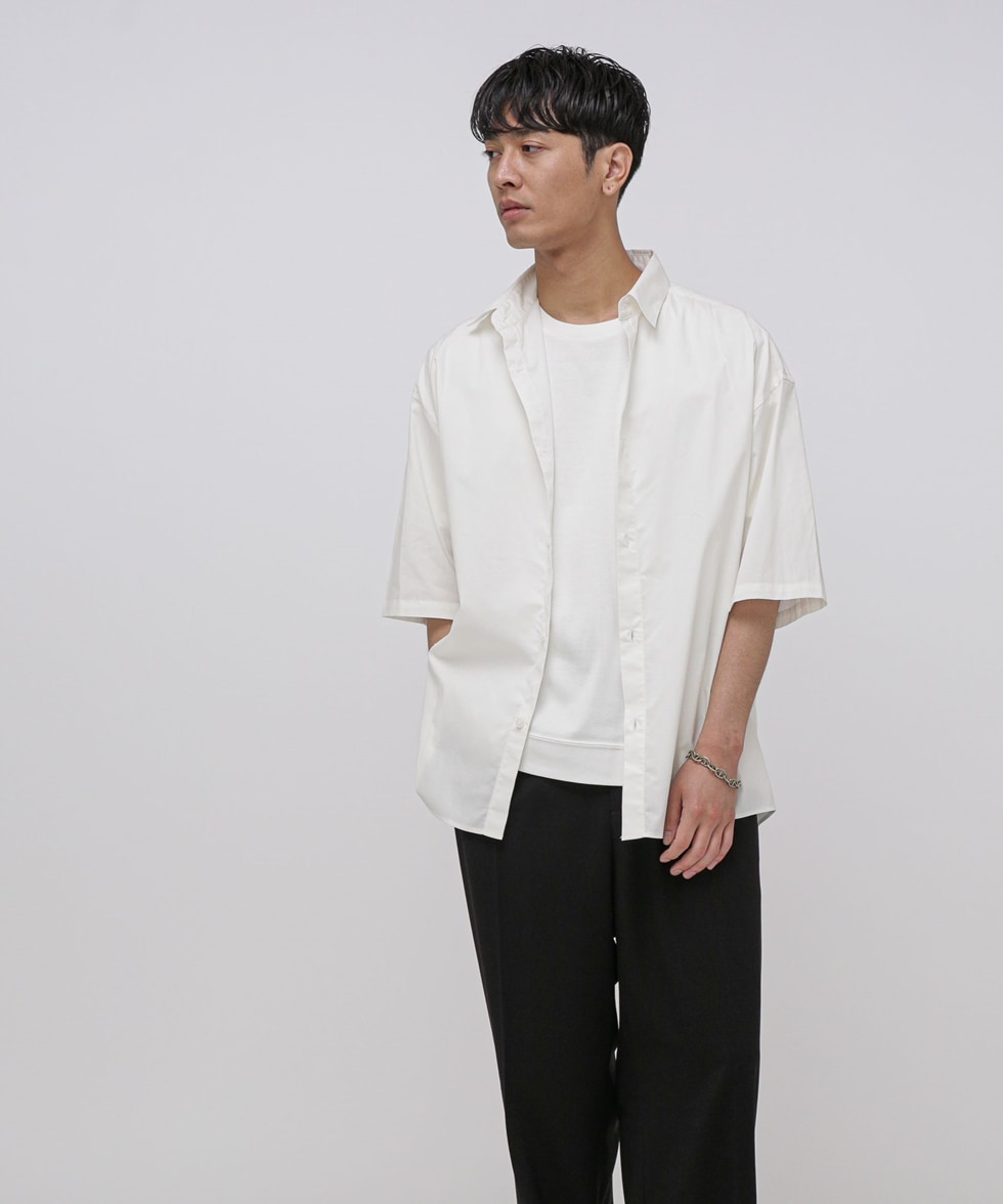 大人のワイドシャツ」レギュラーカラー 半袖 / ホワイト | 6683221201 
