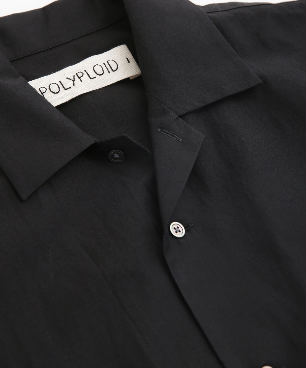 CAMP COLLAR SHIRT C / ブラック | 6703121002 | ナノ・ユニバース公式