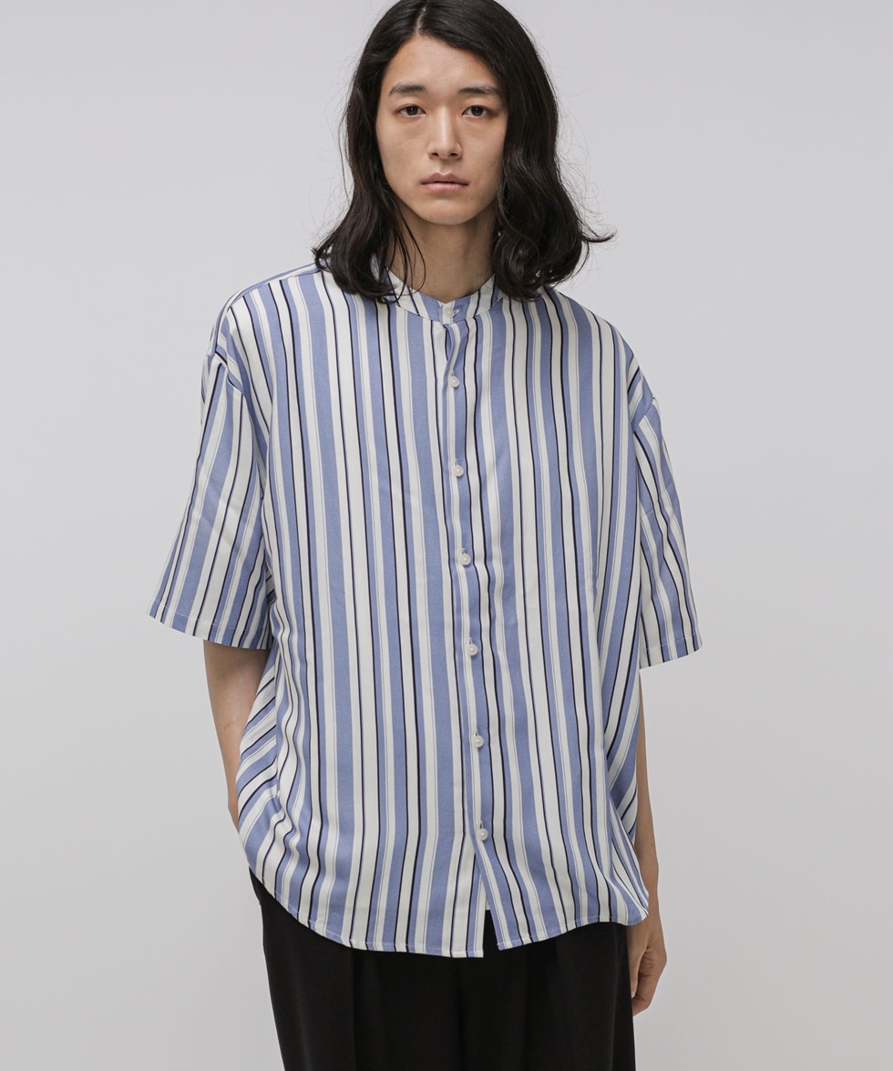 想像を超えての Rumche ストライプ半袖シャツ shirts stripe トップス ...