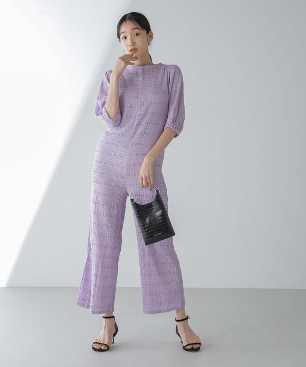 Puffy sleeves jumpsuit