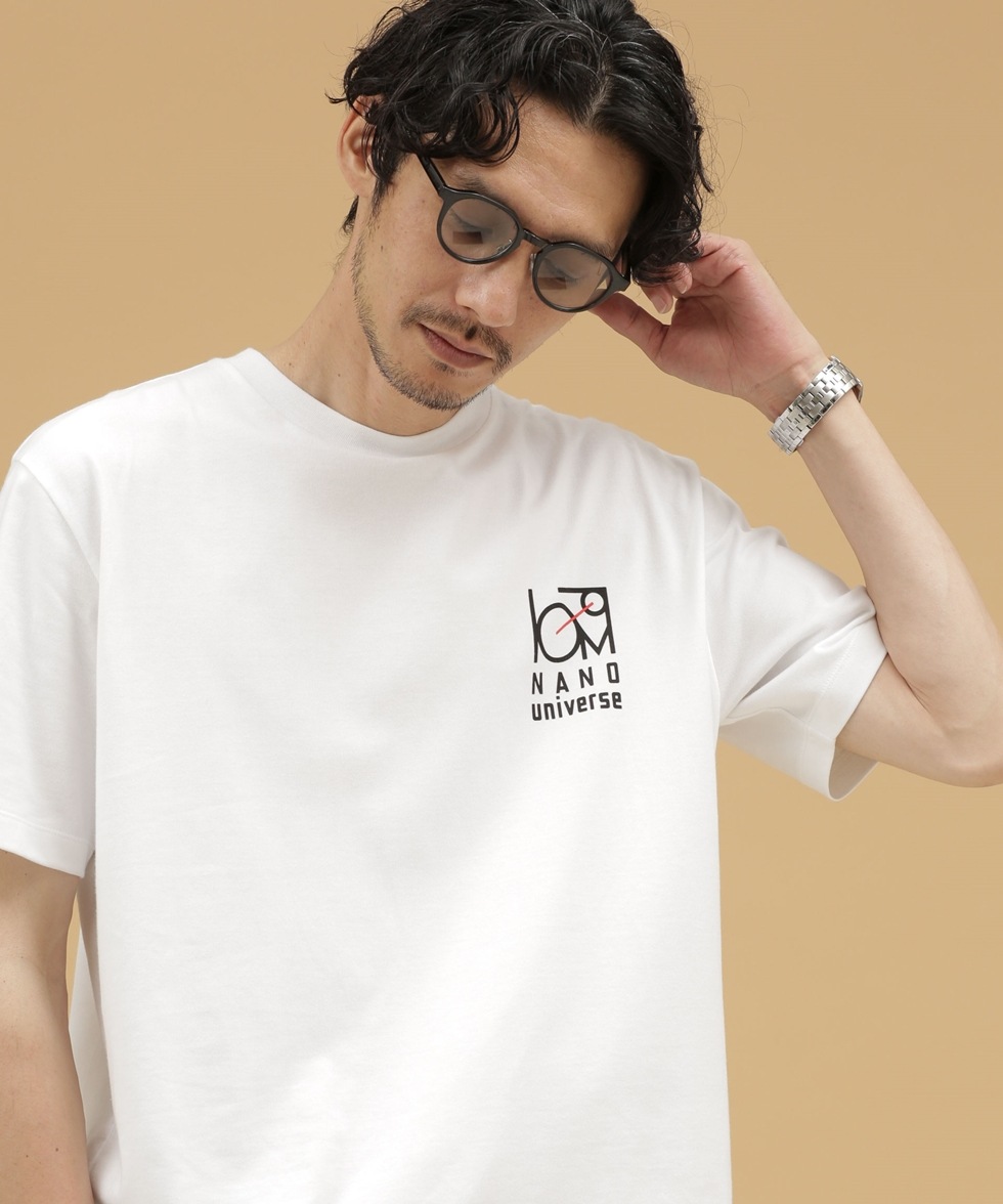 LB.03/NANO universe ロゴプリントＴシャツ / ブラック | 6682124236