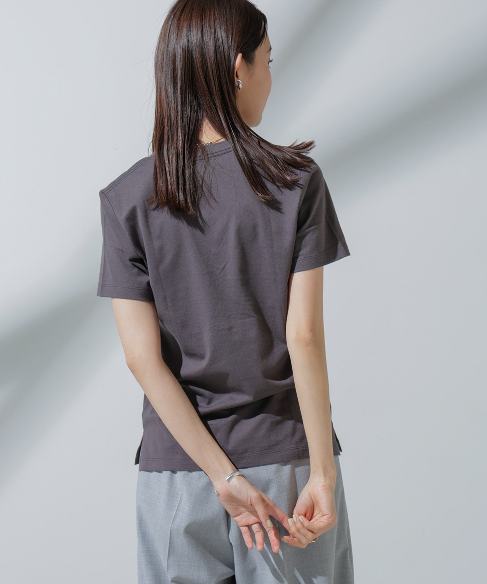 Anti Soaked(R) 汗染み防止 VネックTシャツ / ブラック | 6694124303