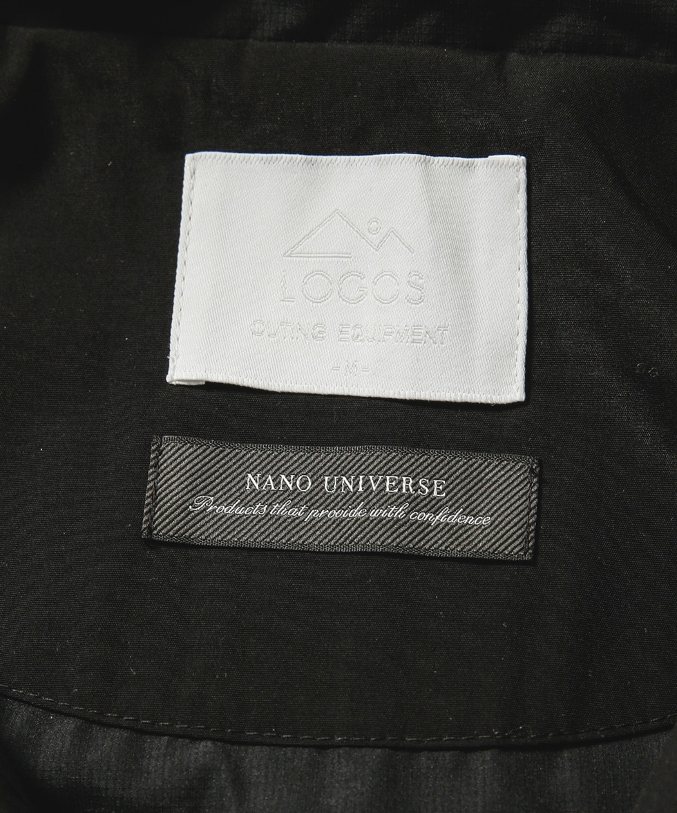 ＬＯＧＯＳ別注 マウンテンパーカー / ブラック | 6701112010 | ナノ・ユニバース公式通販サイト｜NANO universe  CATALOG