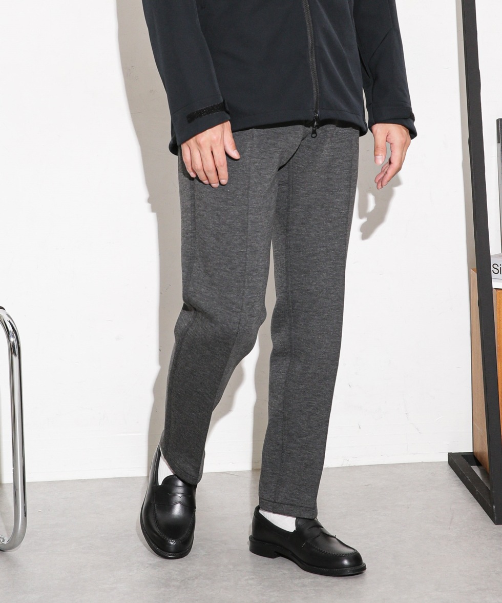 別注 TECK KNIT PIN TUCK PANT / ブラック | 6703227081 | ナノ