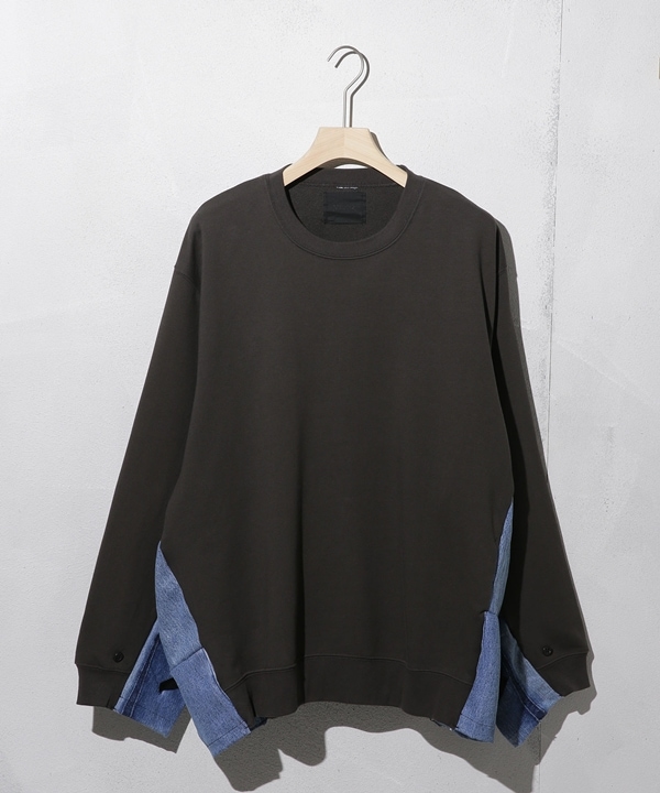 nano・universeのside and under sleeve pullover