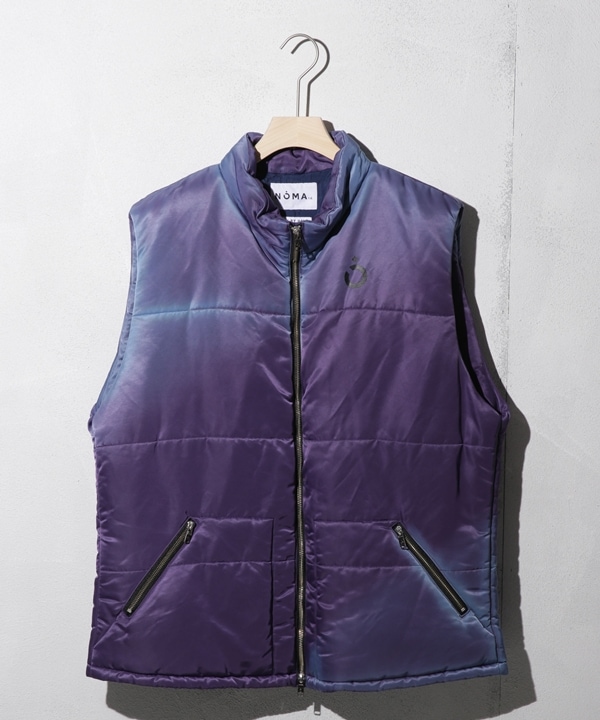 nano・universeのHand Dyed Puffer Vest