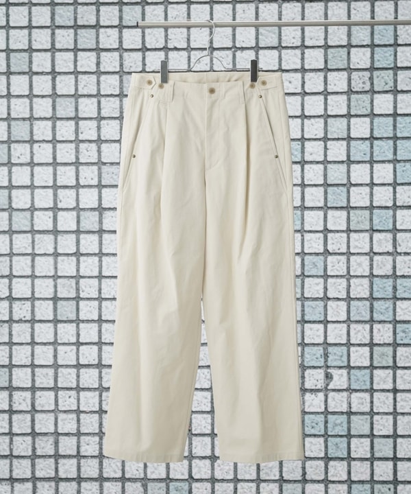 TWISTED LIGHT CANVAS WIDEPANTS