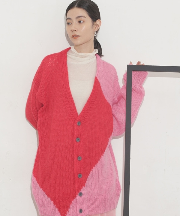 nano・universeのHand Knitted Mohair Cardigan