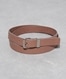 Caw Leather Metal Loop Belt
