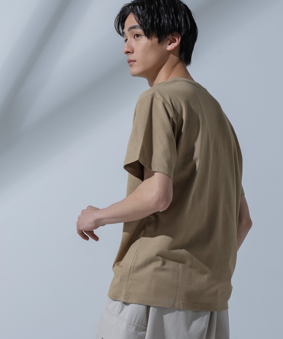 Anti Soaked(R) 汗染み防止 VネックTシャツ / ブラック | 6684124204