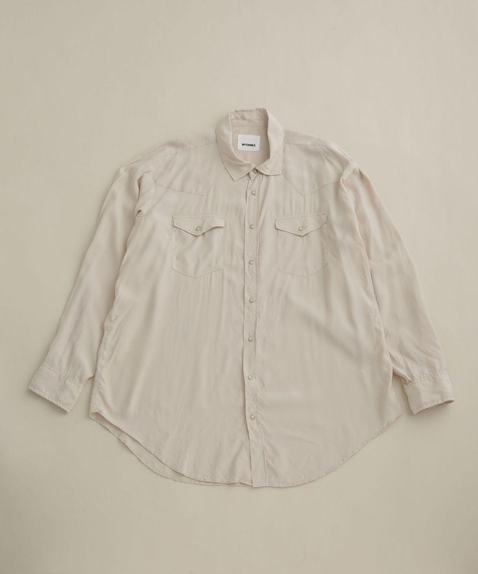 MY RAYON SILK WESTERN SHIRT / ブラック | 6702120330 | ナノ