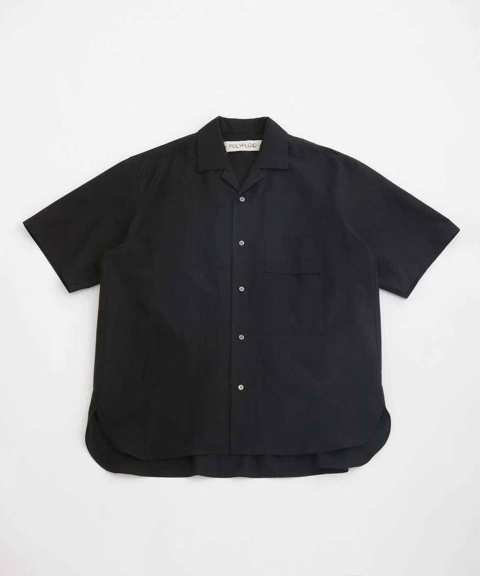 CAMP COLLAR SHIRT C / ブラック | 6703121002 | ナノ・ユニバース公式