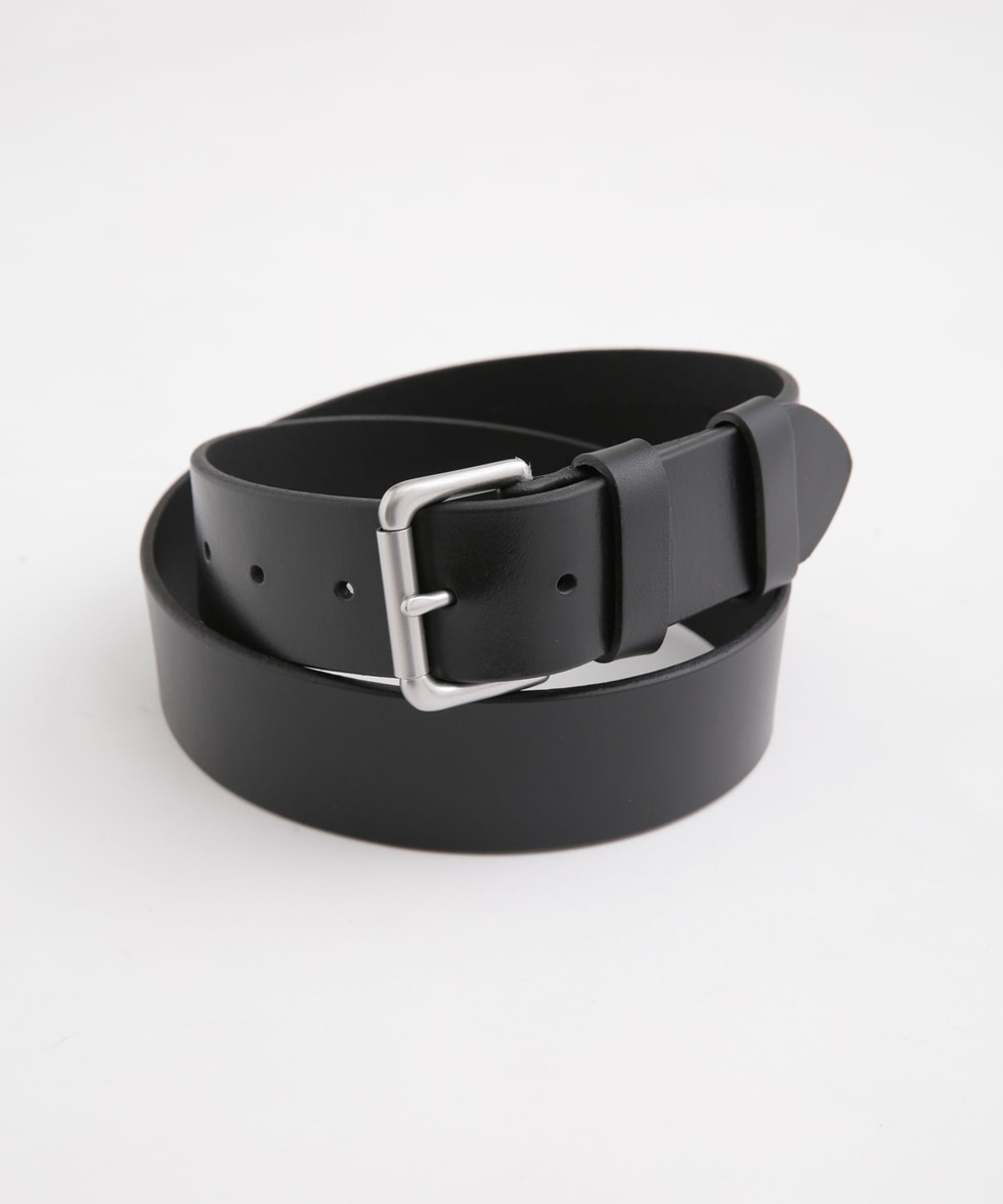 LEATHER ROLLER BUCKLE BELT